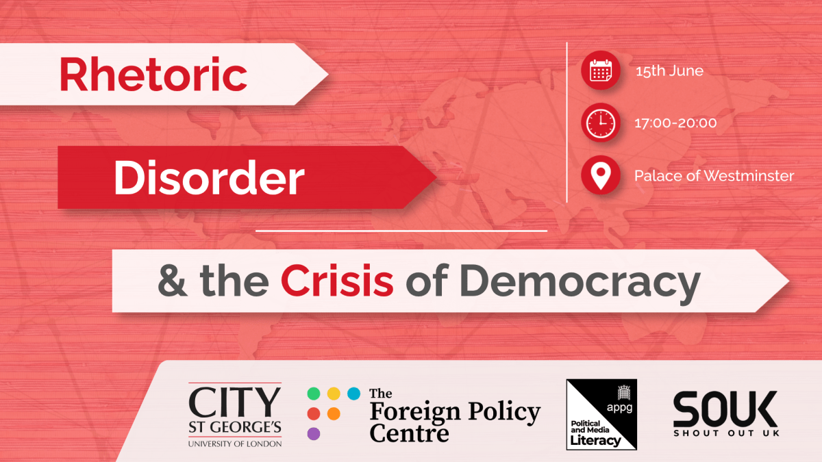 Dr Sasikumar Sundaram to Discuss New Book on Rhetoric and Global Disorder at Parliamentary&nbsp;Event